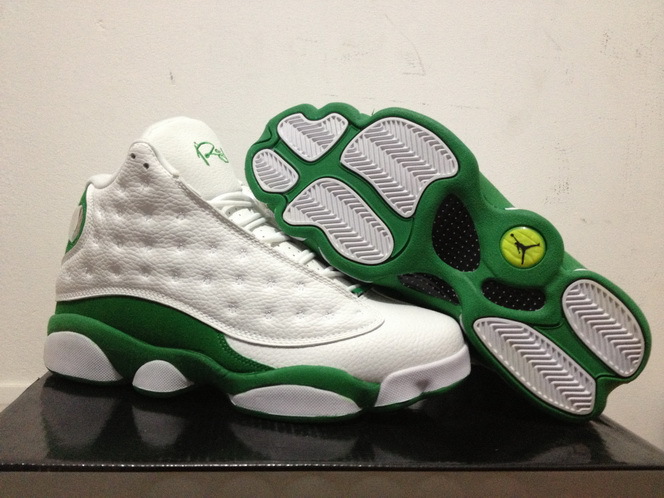 Air Jordan 13 Mens Shoes White/Green Online